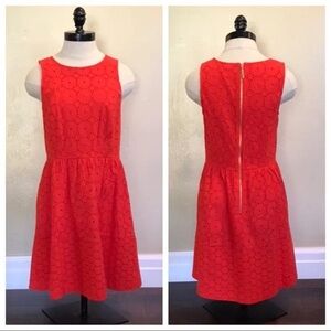 Kensie Eyelet Sleeveless Fit & Flare Dress Size Small